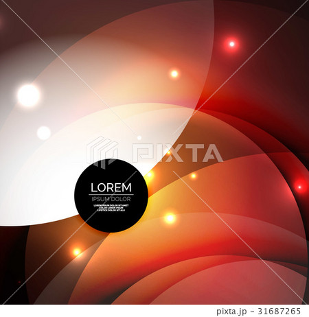 Overlapping circles on glowing abstract background 31687265