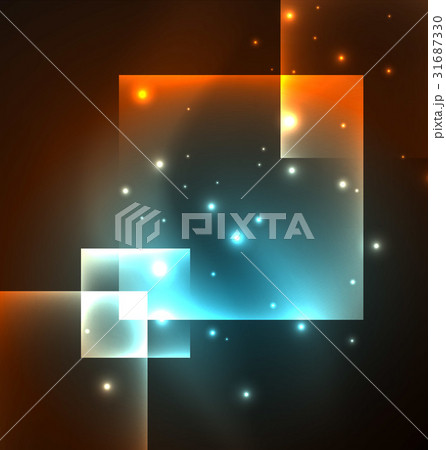 Dark background design with squares and shiny 31687330