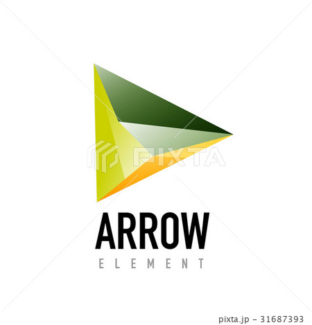 Vector arrow geometric design logo Vector arrow geometric design logo 31687393