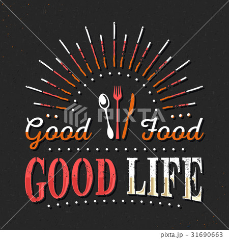 Set of Vintage Food Typographic Quotes 31690663