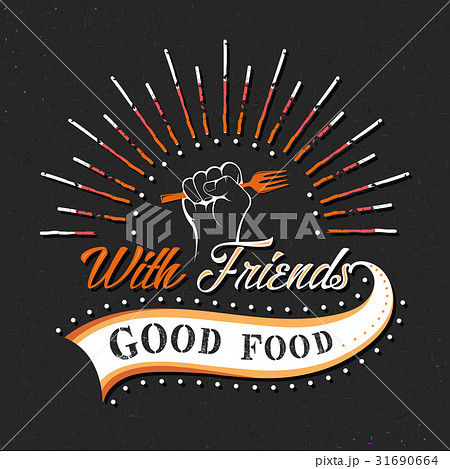 Set of Vintage Food Typographic Quotes 31690664