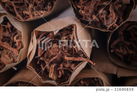 Thai cigars close up on background 31690839