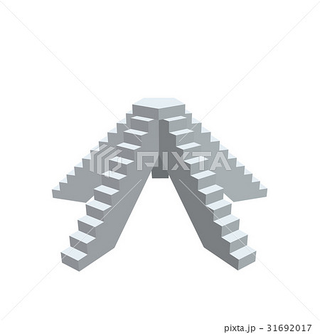 Pedestal with steps. Isolated on white background 31692017