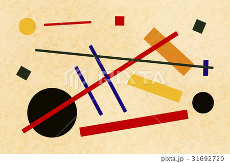 Abstract suprematism composition, horizontal flat 31692720