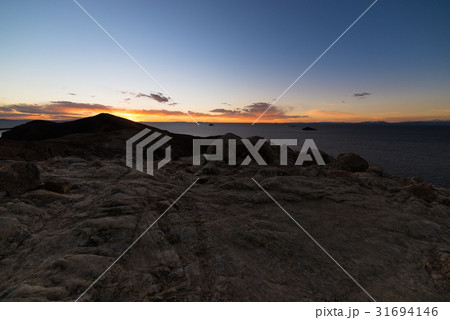 Sunset light on the Island of the Sun 31694146