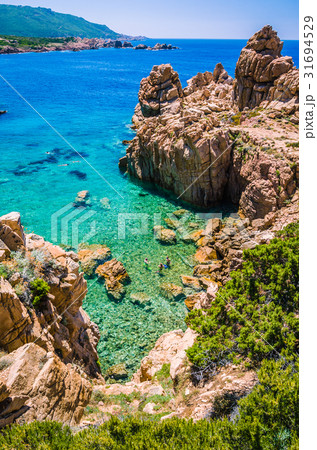 Rocky sea bay in Costa Paradiso, Sardinia, Italy 31694529