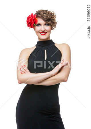 girl dancer in tango dress 31696012