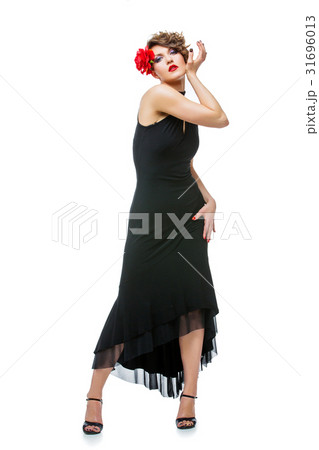girl dancer in tango dress 31696013