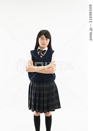 中学生 制服 腕組み 中学生 制服 腕組み 31696309