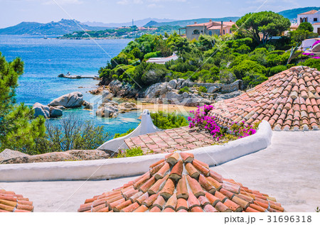 Roofs of mediterranean houses near Porto Rafael 31696318