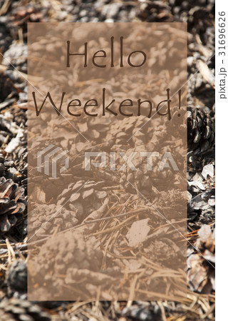 Vertical Autumn Card, Hello Weekend Vertical Autumn Card, Hello Weekend 31696626