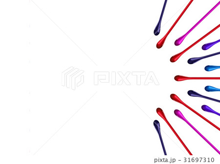 Nail polish liquid drops splash paint background 31697310