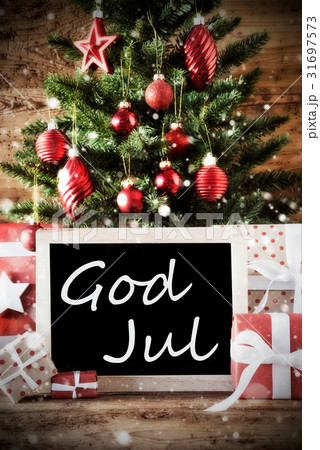Tree With God Jul Means Merry Christmas Tree With God Jul Means Merry Christmas 31697573