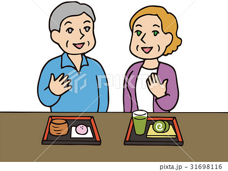 外国人老夫婦ー抹茶 31698116