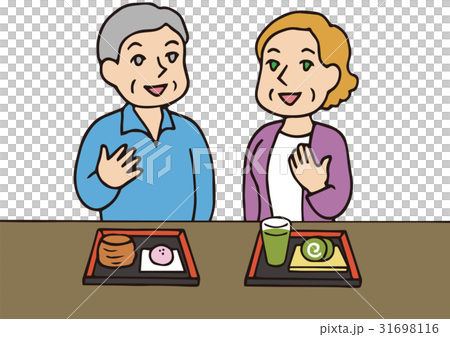 外国人老夫婦ー抹茶 31698116