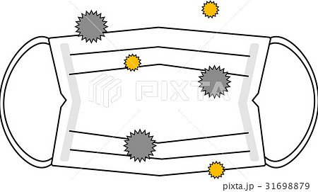 ウイルスを防ぐマスク 31698879