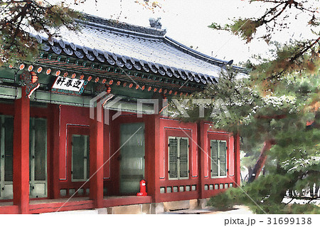 ソウル 水彩画 昌慶宮 31699138