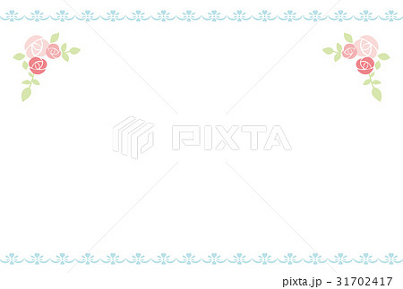 薔薇のイラストのメッセージカード はがきテンプレート のイラスト素材 31702417 Pixta