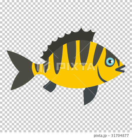 Perch fish icon isolated - Stock Illustration [31704877] - PIXTA