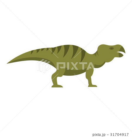 Striped hadrosaurid dinosaur icon isolated Striped hadrosaurid dinosaur icon isolated 31704917