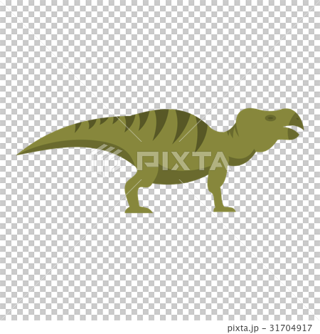 Striped hadrosaurid dinosaur icon isolated Striped hadrosaurid dinosaur icon isolated 31704917