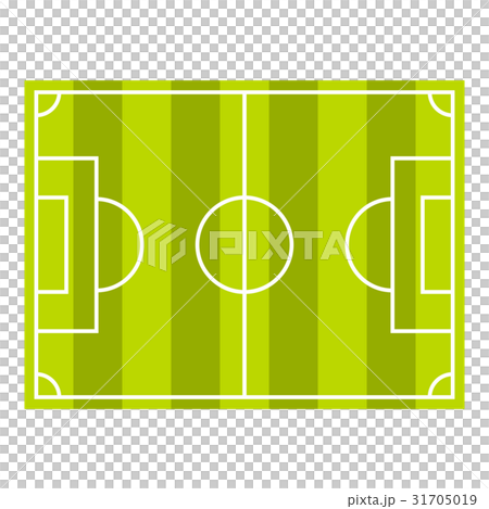Soccer field or football grass field icon isolated 31705019