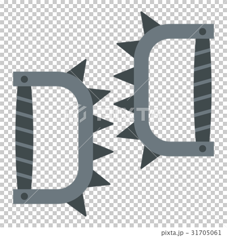 Japanese knuckles with spikes icon isolated 31705061