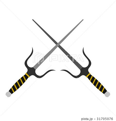 Sai weapon icon isolated Sai weapon icon isolated 31705076