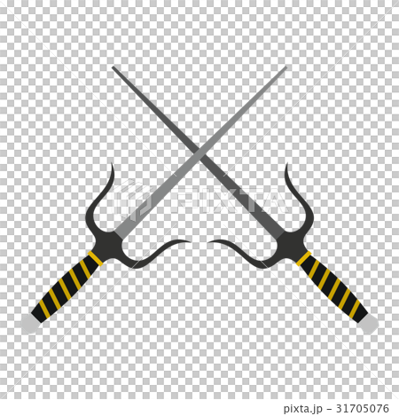 Sai weapon icon isolated Sai weapon icon isolated 31705076