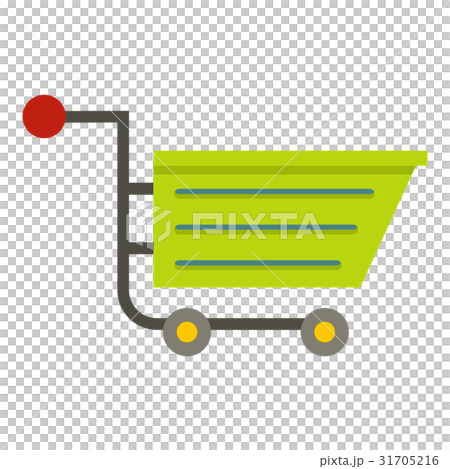 Green sale shopping cart icon isolated Green sale shopping cart icon isolated 31705216