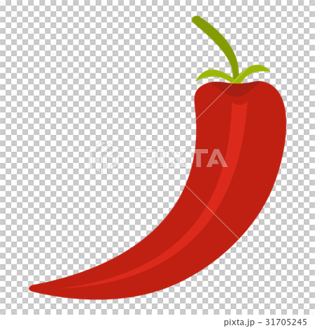 Red hot chili pepper icon isolated 31705245