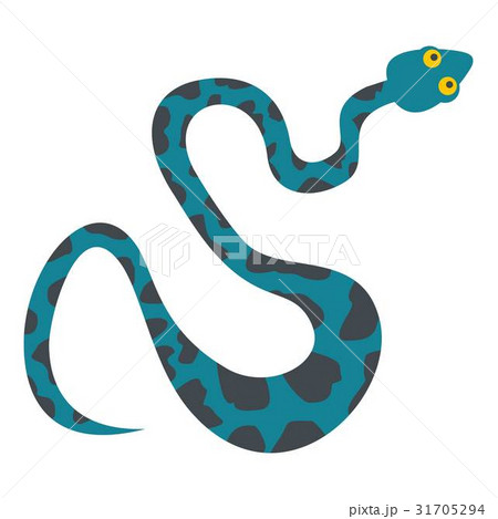 Blue snake with spots icon isolated 31705294
