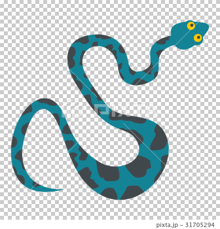 Blue snake with spots icon isolated 31705294