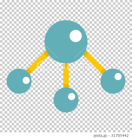Abstract blue molecules icon isolated - Stock Illustration [31705442 ...