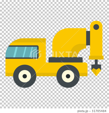 Yellow drilling machine icon isolated 31705484
