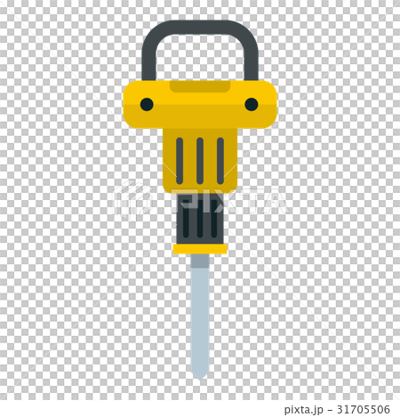 Pneumatic Hammer Icon Isolated - Stock Illustration [31705506] - Pixta