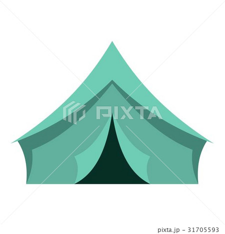 Turquoise tent icon isolated 31705593