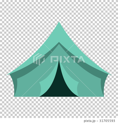Turquoise tent icon isolated 31705593