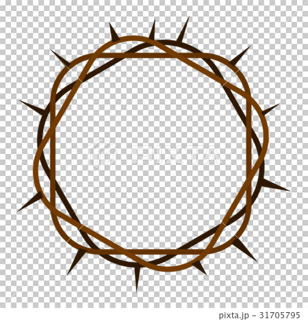 Crown of thorns icon isolated Crown of thorns icon isolated 31705795