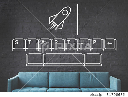 Rocket Spaceship Startup Business Strategy Graphic 31706686