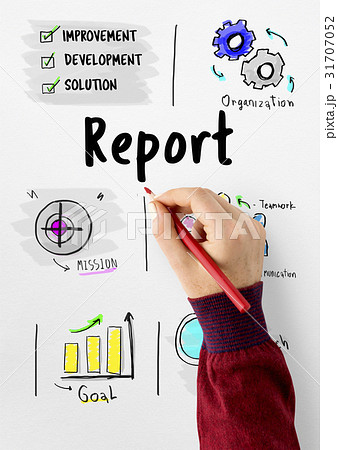 Research report results sketch illustration 31707052