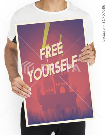 Man holding network graphic overlay banner Man holding network graphic overlay banner 31707086