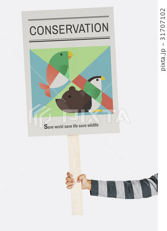 Save animals icon graphic banner 31707102