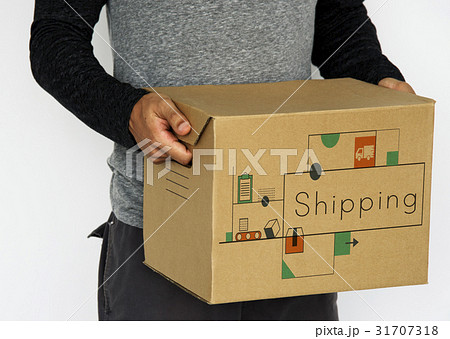 Hands holding network graphic overlay box Hands holding network graphic overlay box 31707318
