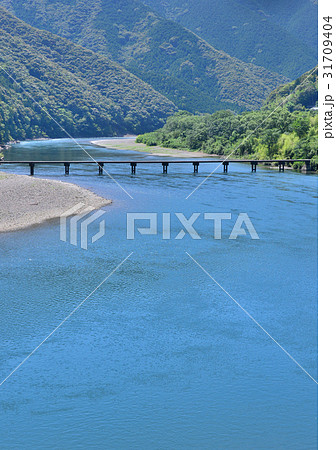 四万十川岩間沈下橋-37556 四万十川岩間沈下橋-37556 31709404