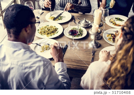 Friends Gathering Eating Food Together Happiness Friends Gathering Eating Food Together Happiness 31710408