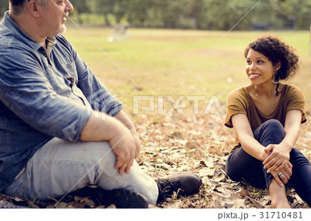 Diverse People Talking Together at the Park 31710481