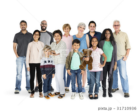 Diversity of People Generations Set Together Studio Isolated Diversity of People Generations Set Together Studio Isolated 31710936