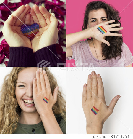 LGBT Lesbian Gay Pride Equality Human Rights Studio Collage 31711251