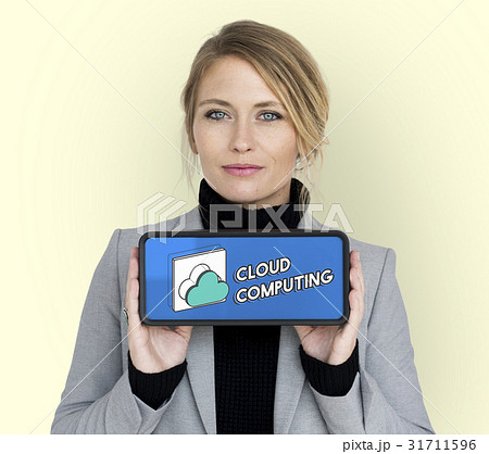 Data computing cloud icon graphic 31711596